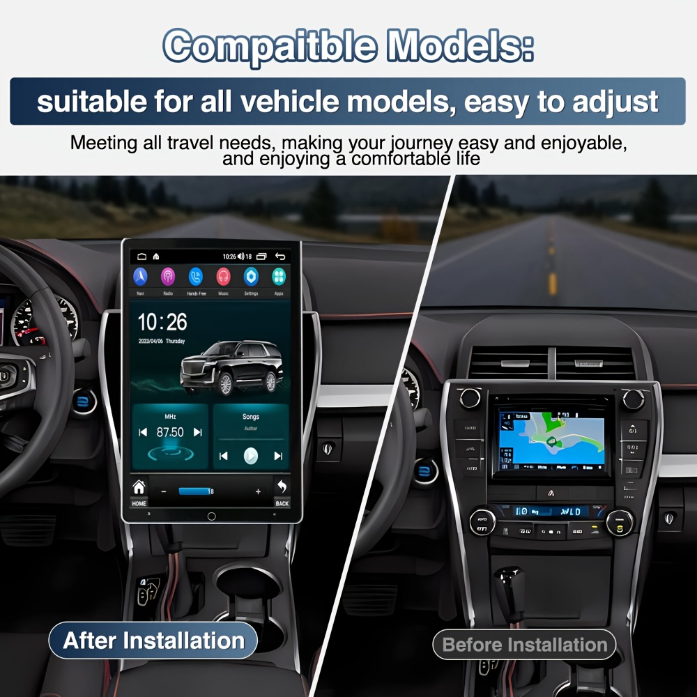 10.1in Double Din Car Stereo for Ford for F-250 for F-350 Super Duty 2006-14 Built-in Wireless Carplay Android Auto Android 15 Audio Receiver Wireless MP5 Player USB FM Multimedia Radio Support Mirror Link SWC + Backup Camera, Vehicle Multimedia System, Car Entertainment Unit, Sleek Dashboard Unit, Modern Car Audio, Reliable Performance, Advanced Car Electronics, Without Battery, Pantalla Para Carro, Car Stereo System