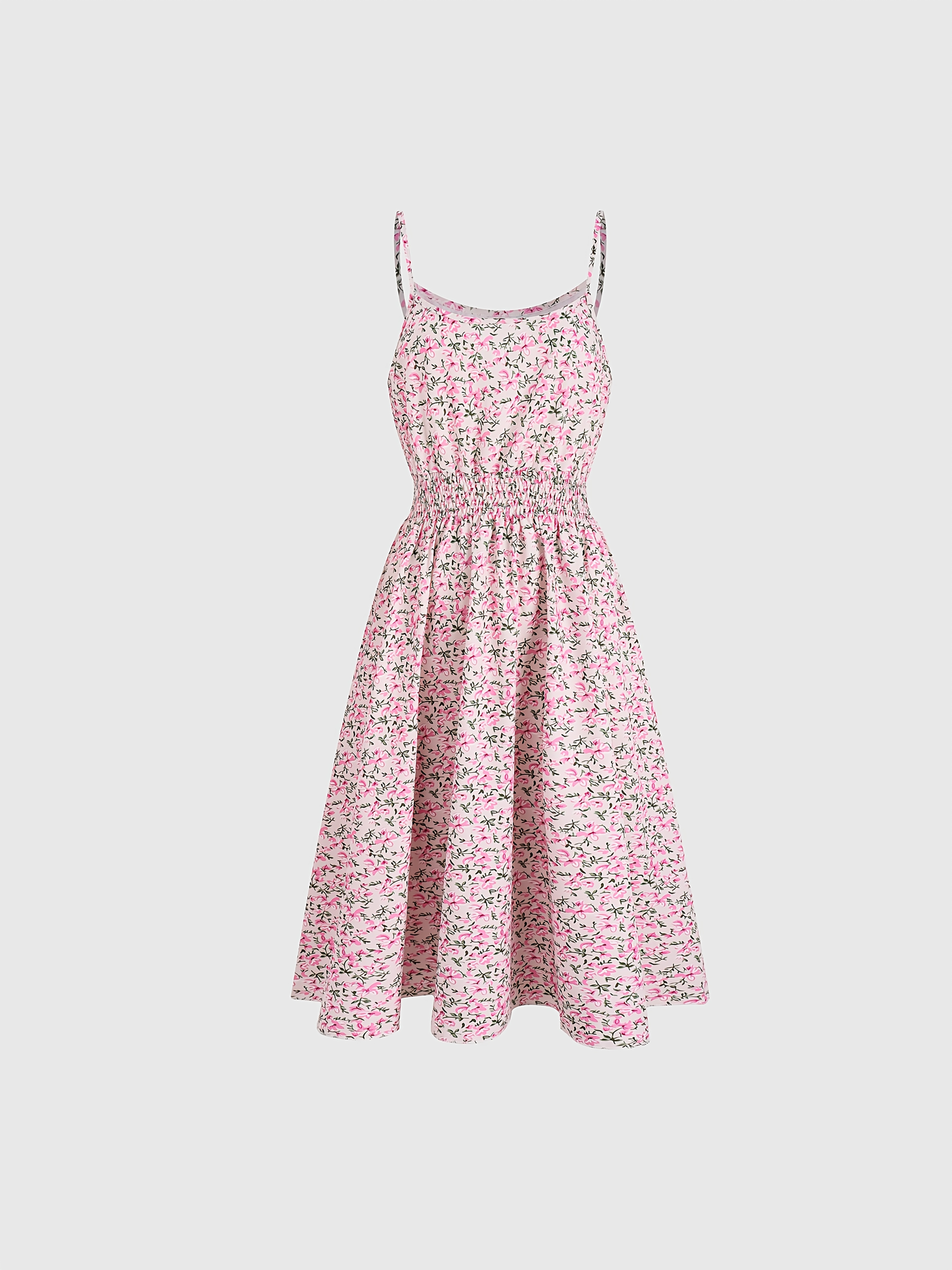 strapless open back dress What I Like About You Floral Dress- Navy