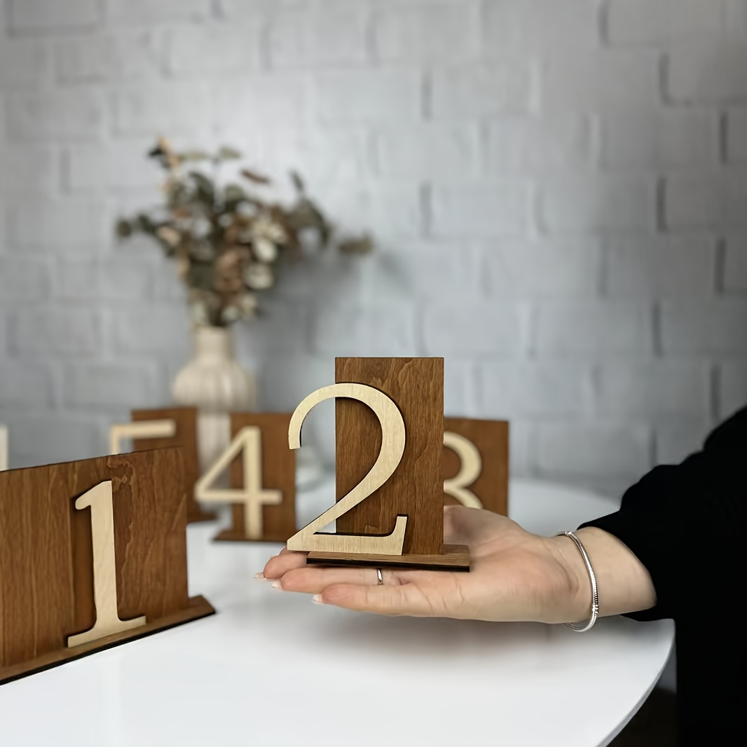 Creative New Style Wedding Wooden Handicrafts Calendar Date Table Number Ornaments,for Christmas, Halloween