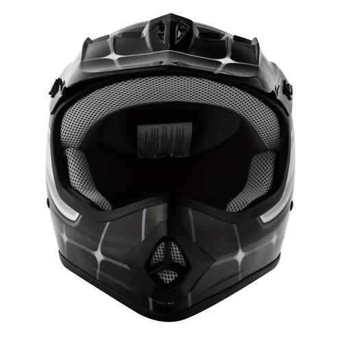 dot youth teen helmet for offroad street dirt bike motorcycle black red