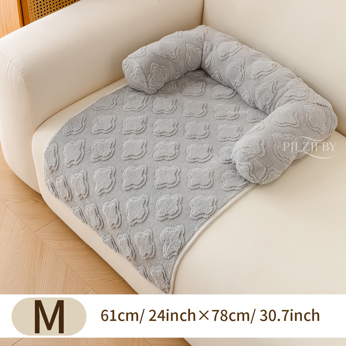 TEMU Colchón para perro de material esponjoso para de otoño e invierno, colchón de sofá para gatos y perros, cama de sofá de felpa para mascotas con