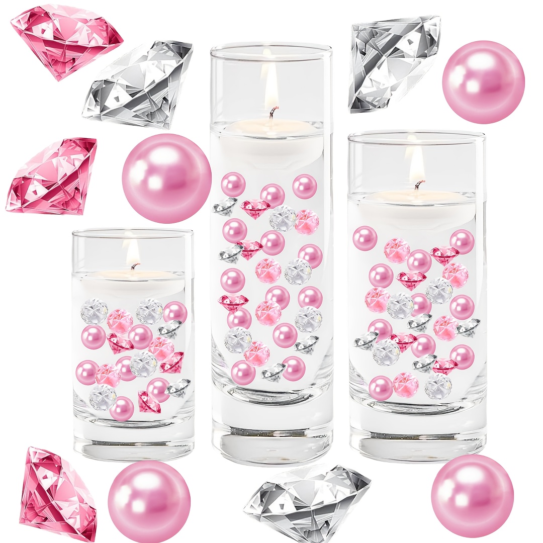 E-shop 300 Stück Vasenfüller-Dekoration – Funkelnde Diamantähnliche Perlen, Elegante Hochzeitszentren, Kerzendeko, Blumenarrangements – Für Tische,