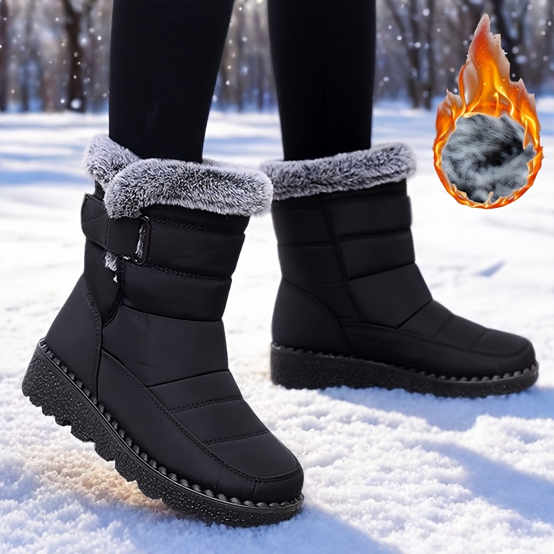 womens winter warm thickened size large   boots outdoor warm flat womens shoes size 36 45