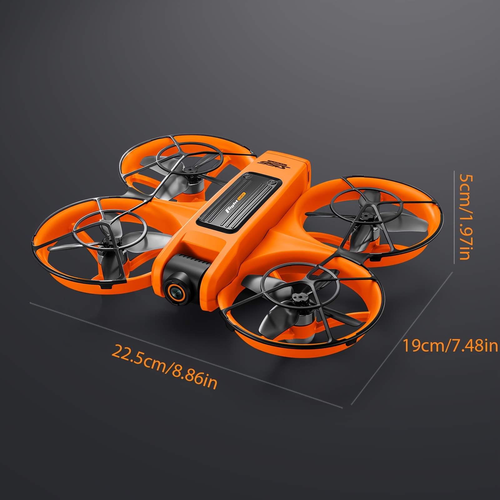 Ulepszony Dron S156 z 12,5 cm Dużym Ekranem Pilotu, Silniki Bezszczotkowe FPV, Pozycjonowanie Optyczne & Tryb Headless, Ochrona Przed Kolizjami, Światła LED Nocne, Kontrola Prędkości – dla Dorosłych/Dzieci, Początkujących, Prezenty na Urodziny/Boże Narodzenie (Pomarańczowy/Czarny), Fotografia Lotnicza, Stabilny Lot, Modna Quadcopterka, dla Entuzjastów Technologii