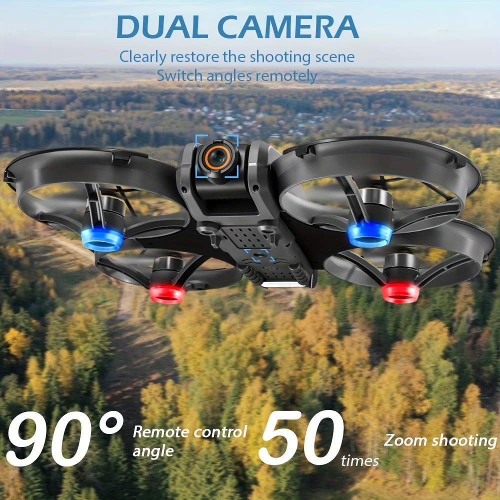 Dron S156 z optycznym przepływem, podwójna kamera ESC - bardziej kompleksowe kadrowanie, pilot zdalnego sterowania z ekranem - duży wyświetlacz 12,5 cm, silnik bezszczotkowy - mocny napęd, pozycjonowanie przez strumień świetlnym - stabilniejsze loty, swobodne przełączanie przerzedzenia na szybkość, regulowany tryb bezwładnościowy, nawigacja LED w ciemno, 360° ochrona - bezpieczny i antykolizyjny, odpowiedni dla dzieci i osób starszych, dron początkowej klasy,