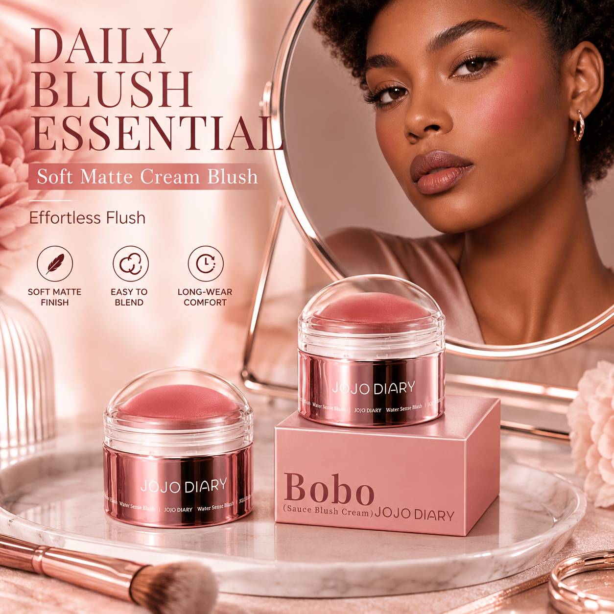 JOJO DIARY Lip & Cheek Dual-Purpose Blush