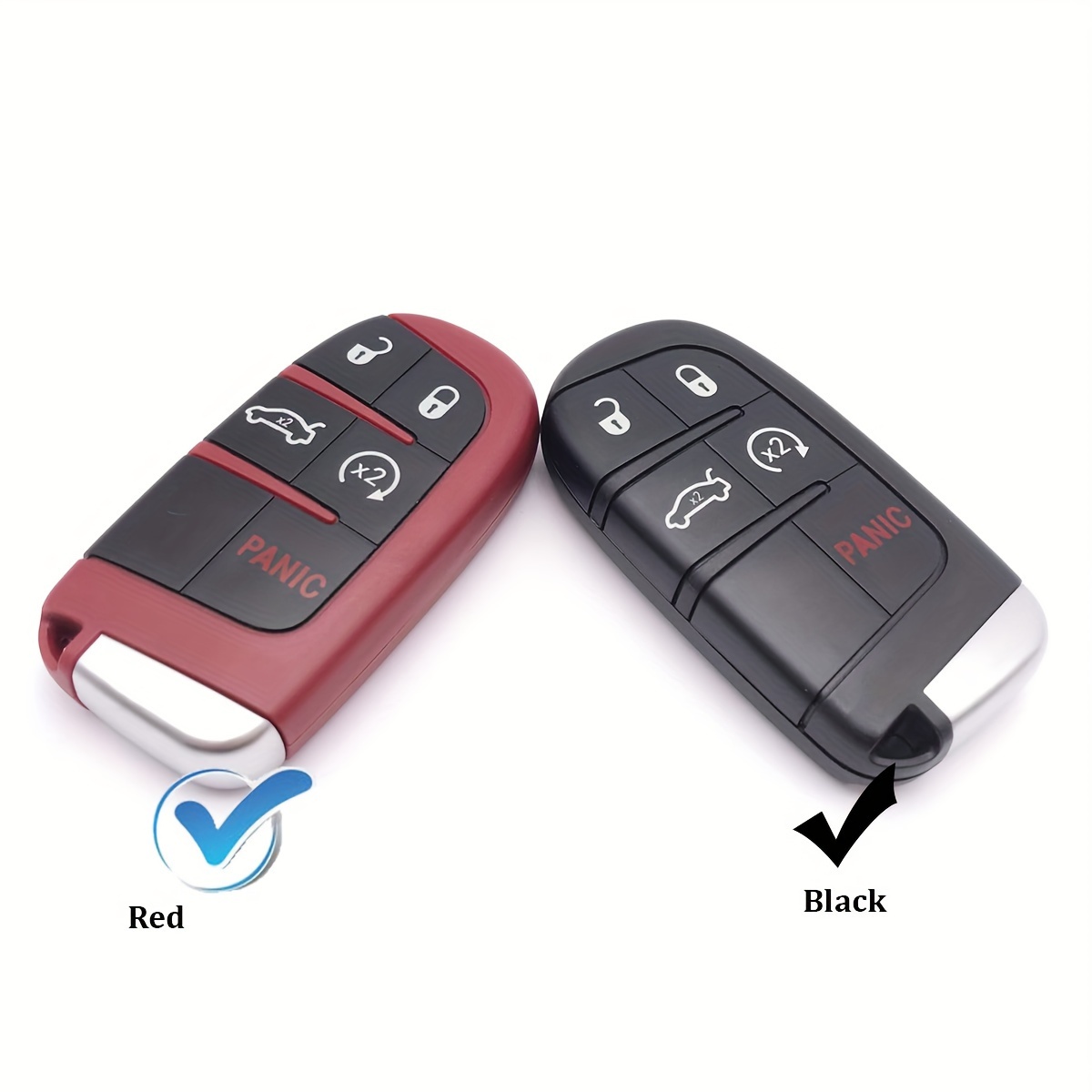 

5-button Replacement Key Fob Cover For Jeep Grand Cherokee, For Dodge Challenger Charger, Dart, Durango, Journey, For Chrysler 300 Key Fob Shell