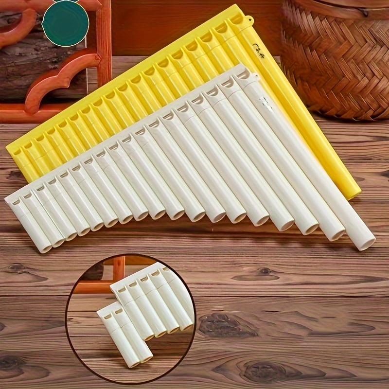 

18 Pipes Resin C Tone Pan Flute Easy Learn Pan Flute Pan Pipe Musical Instrument Suitable For Beginner