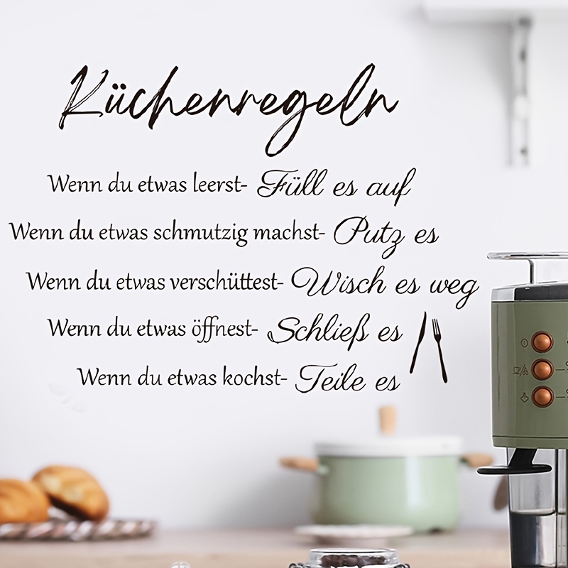 Image of Inspirational English Wall Stickers, Self-adhesive Removable Pvc Wall Decals For Decorating Living Room, Entryway, Bedroom Background Walls