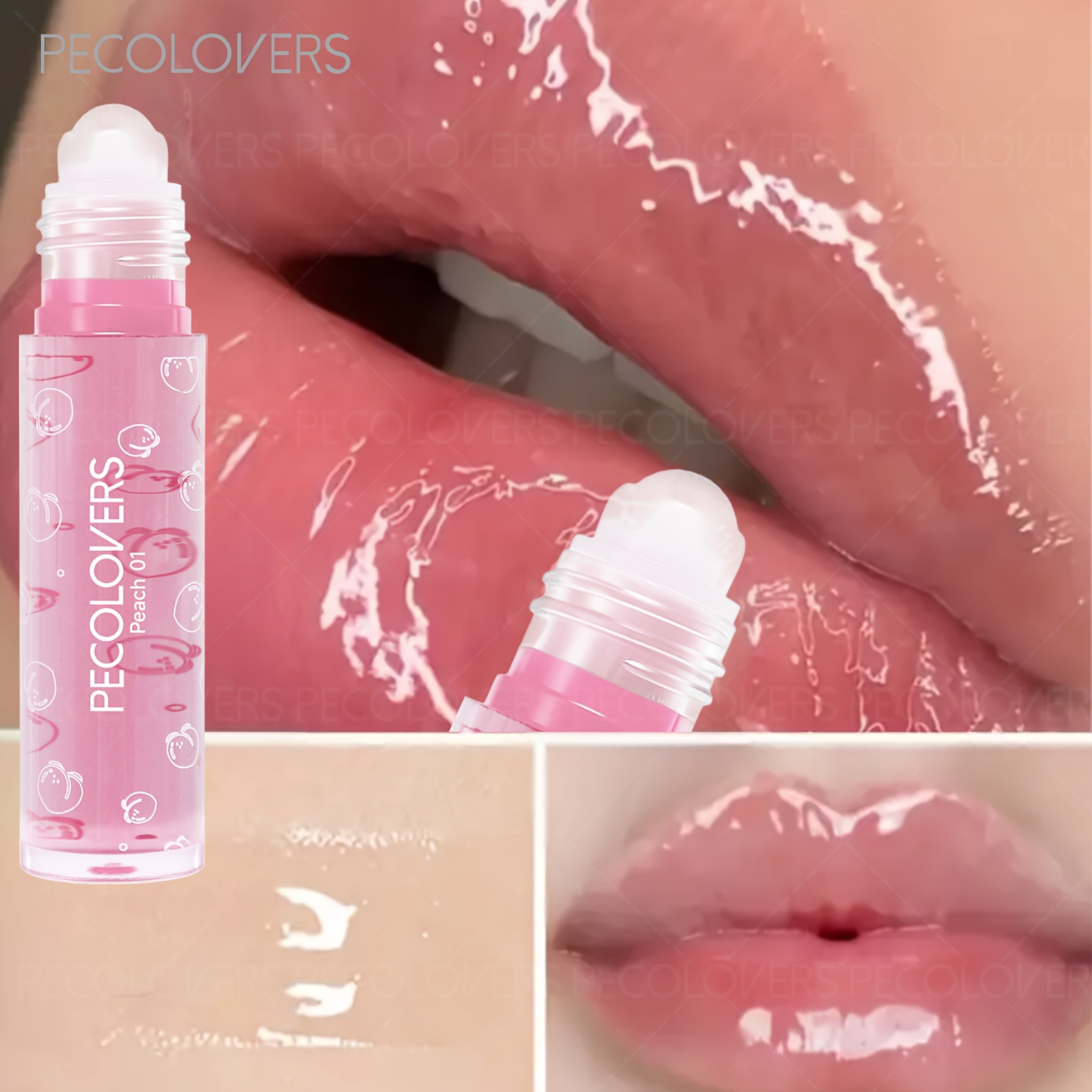 peach lip gloss sold on Temu United States