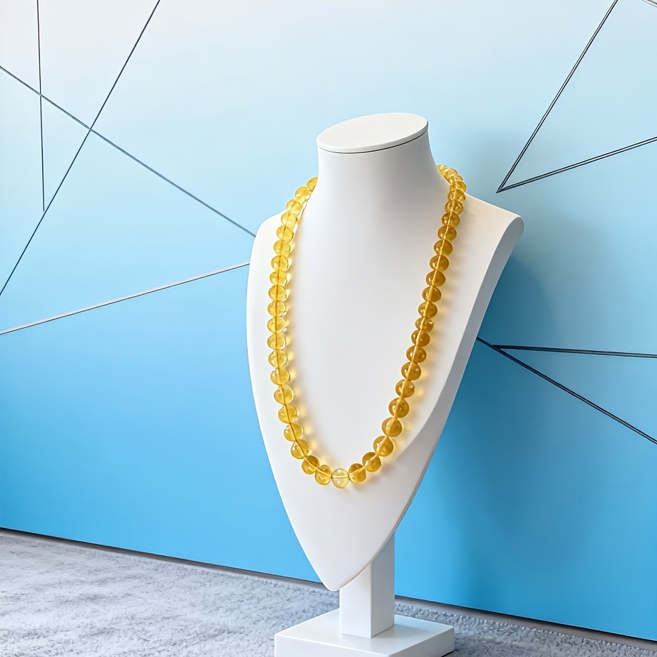Women's Premium Yellow Crystal Necklace, Wealth & Confidence Boosting