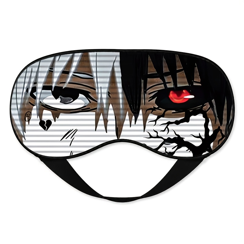 TEMU 1pc, Pattern Printed Eye Mask, Adjustable Strap, Suitable For Napping And Travel Use, Soft, Comfortable, Breathable Sleep Mask, Very Suitable As