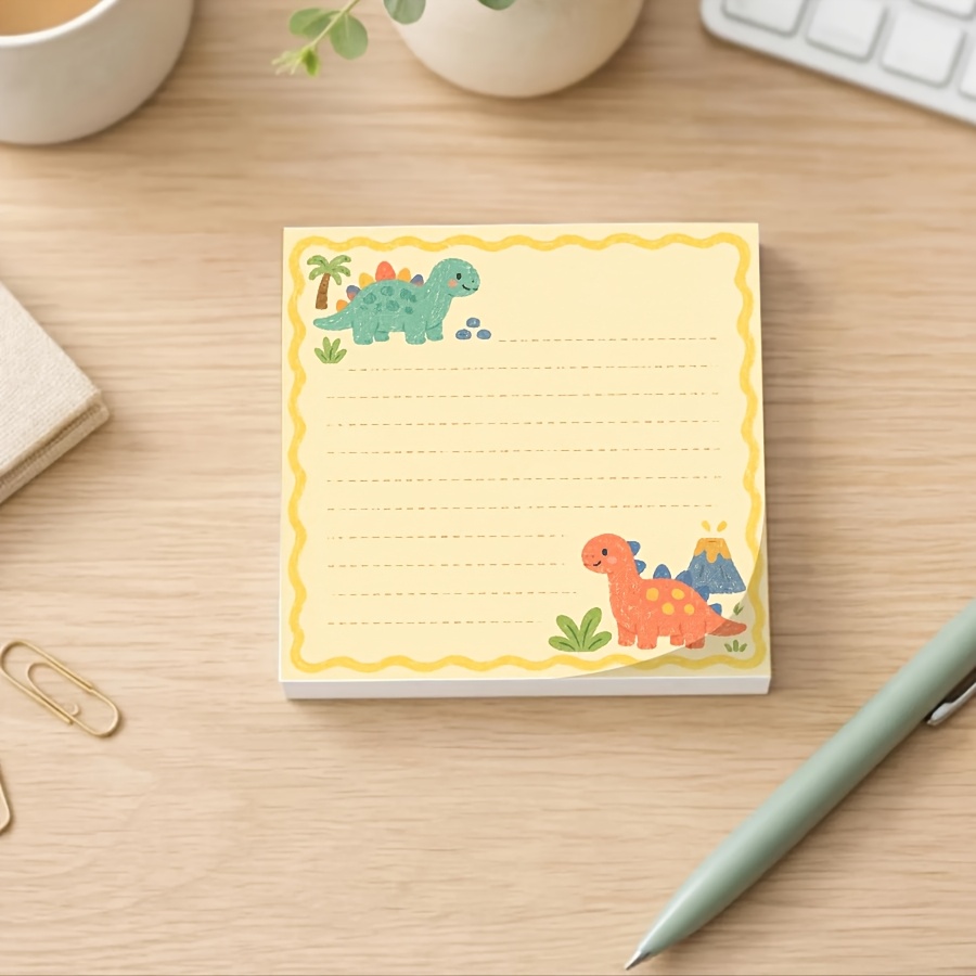 Cute Dinosaur Memo Pad for Notes and Journaling
