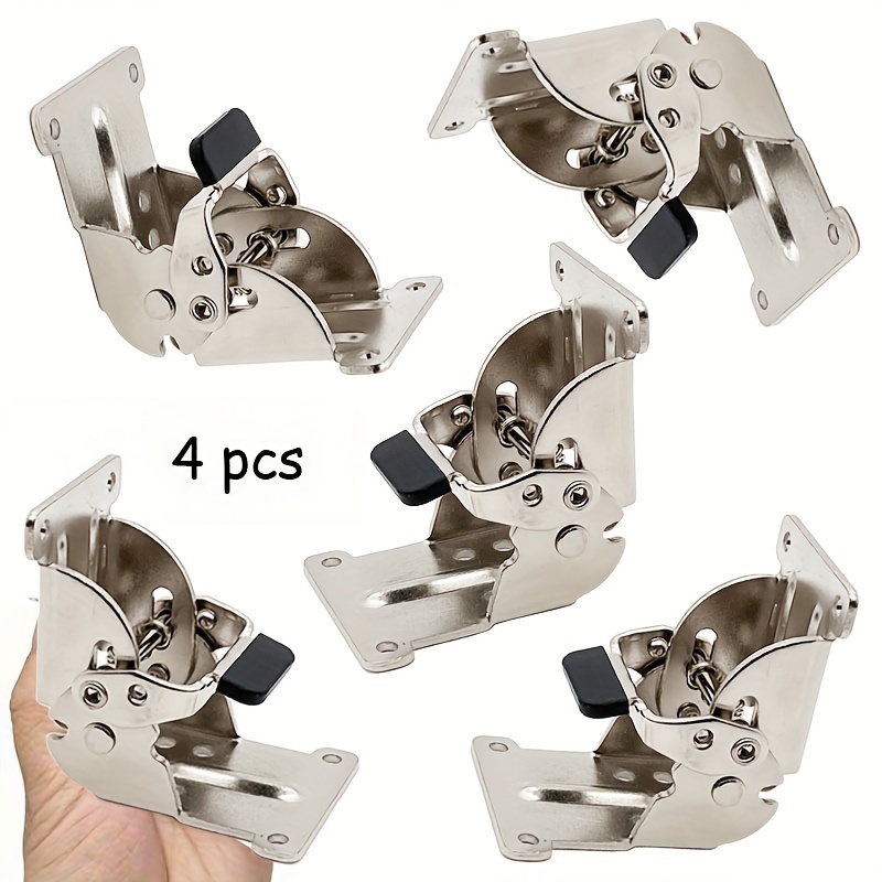 4pcs folding table leg brackets 0 90 adjustable support for workbenches chairs beds details 0