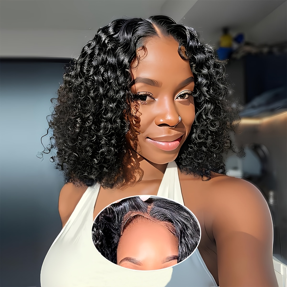 Image of 13x4 Lace Front Curly Wig | Y Hair | Christmas | Realistic Bounce & Natural Hairline | Hd Invisible Lace | Lightweight Stretchy Breathable Cap
