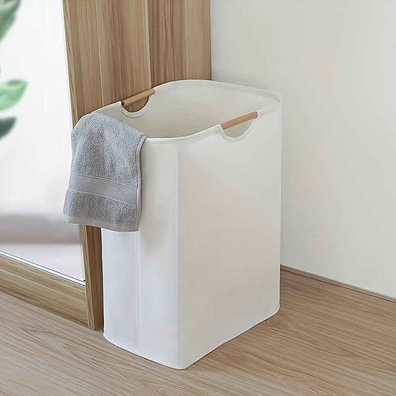 1pc collapsible laundry hamper portable dirty clothes storage basket fabric organizer for bathroom   rooms laundry baskets details 4