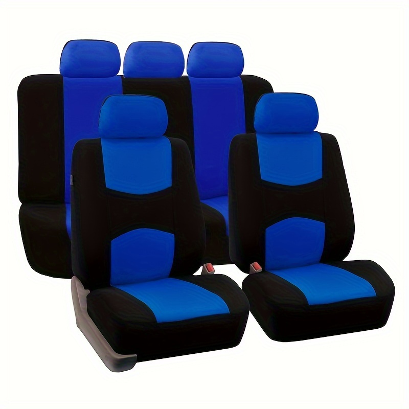 TEMU Full Set Of Car Seat Cover 5 Seats Universal Car Seat Protector Car Accessories
