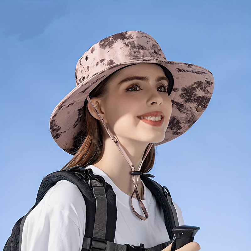 Outdoor Tie Dye Bucket Hat, Sun UV Protection Fishing Boonie Cap for Men  Women Teens