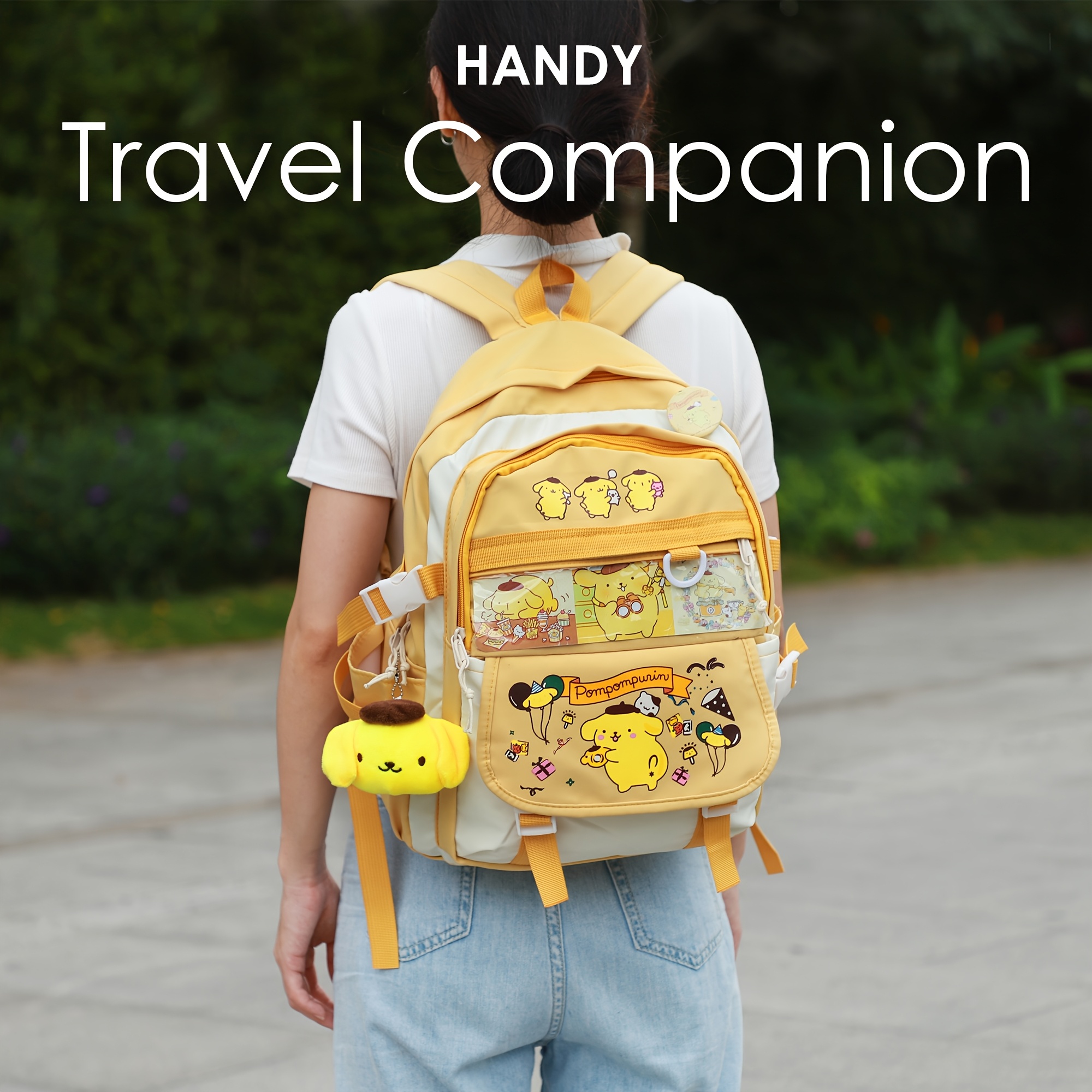 official pom pom school backpack compatible - Temu