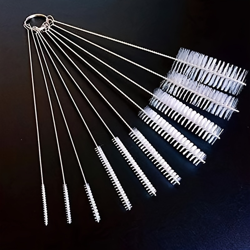 

Straw Cleaning Brush Set, Stainless Steel Handle Straw Brush Set 10pcs, Extra Long Straw Brush Suitable For Glass Cups, Straw Cups, Water Bottles And Tubes (white)