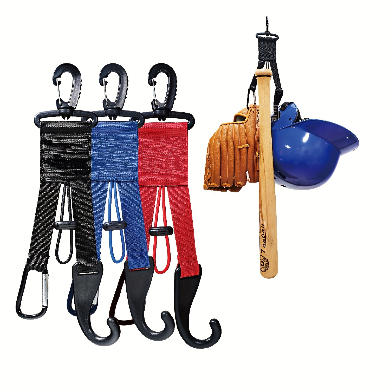 

1pc Baseball And Softball Gear Hanger, 3 In 1 Dugout Organizer, Baseball Bat Holder With And Helmet Hook, Water Bottle Clip