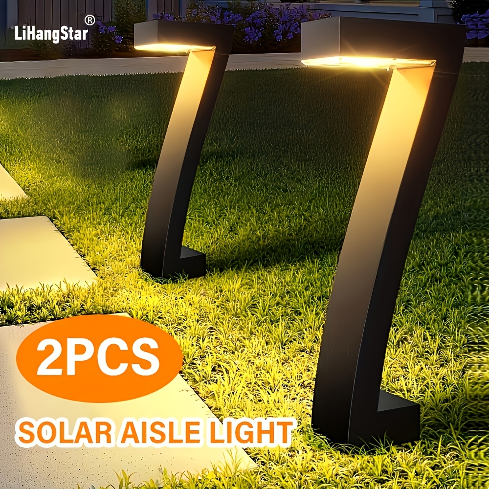 E-shop LiHangStar 2 Stück Solarleuchten für Außenwege, verbesserte helle LED-Solarleuchten für den Außenbereich, geeignet für Außenbereiche,