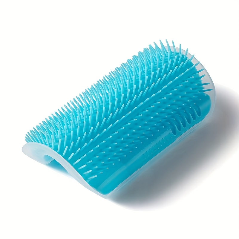 TEMU Pour une utilisation murale, encombrant, récurant et brosse durables, en PP, facile à installer avec du ruban adhésif, idéal pour les chatons et