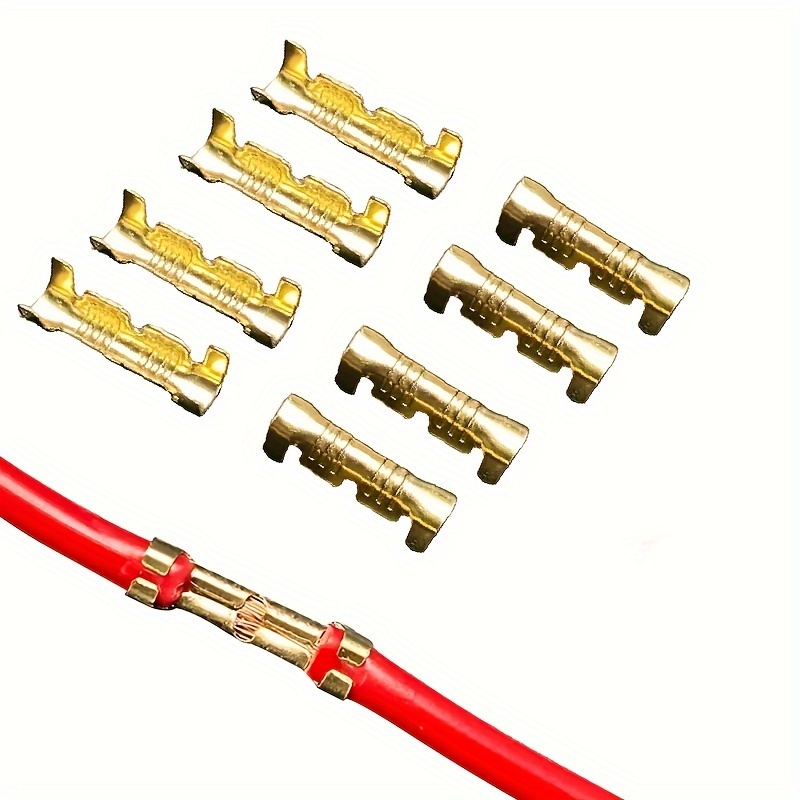 

100pcs U-shaped Wire Connector Terminals, High-quality Iron Electrical Connectors For Crimping, Ideal For Blocks And Spade Connectors, Reliable And , Industrial Electrical Accessories