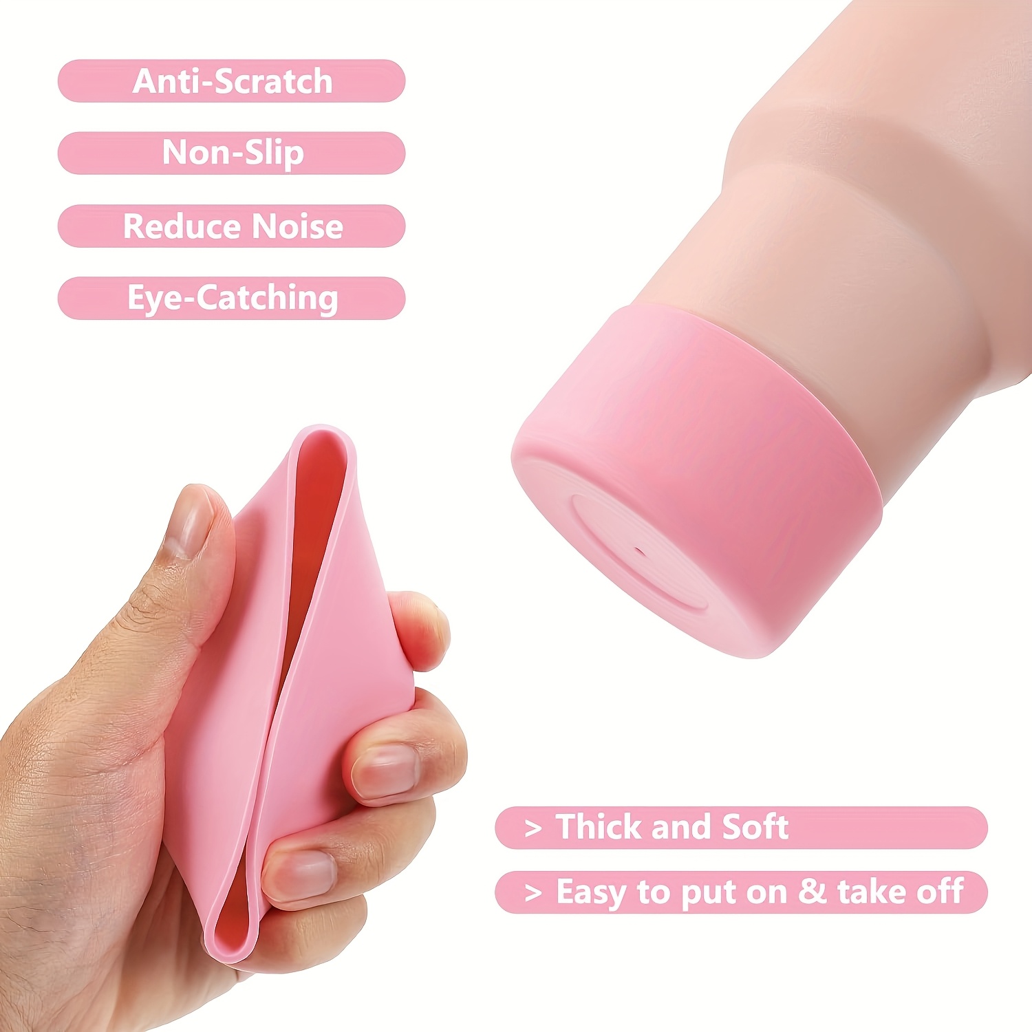 4 piezas de accesorios   para tumbler de 40oz y 30oz, 10mm para for  , cubierta de paja y charme, botas de silicona, gancho de  , día de san valentín, día de la  , halloween, regalos de  , acción de  , regalos de   Detalles del producto 7