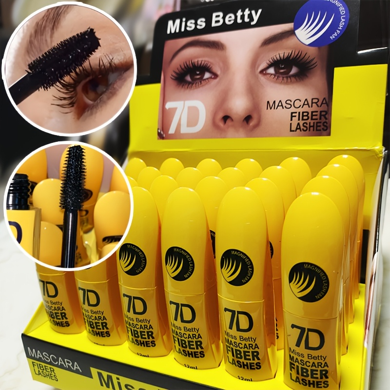 Mascara 7D Fibres - Volume & Courbure Extra - Imperméable & Longue Tenue