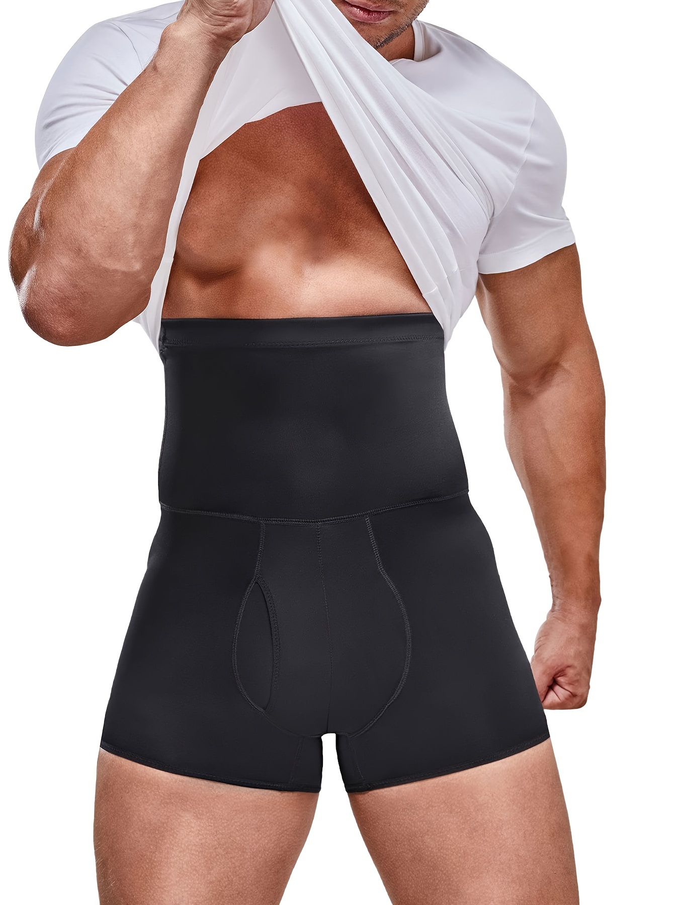MissTalk Men's Slimming Body Shaper Tummy Control Shapewear Briefs  Compression Shorts Pants(Black,M) : : Clothing, Shoes & Accessories