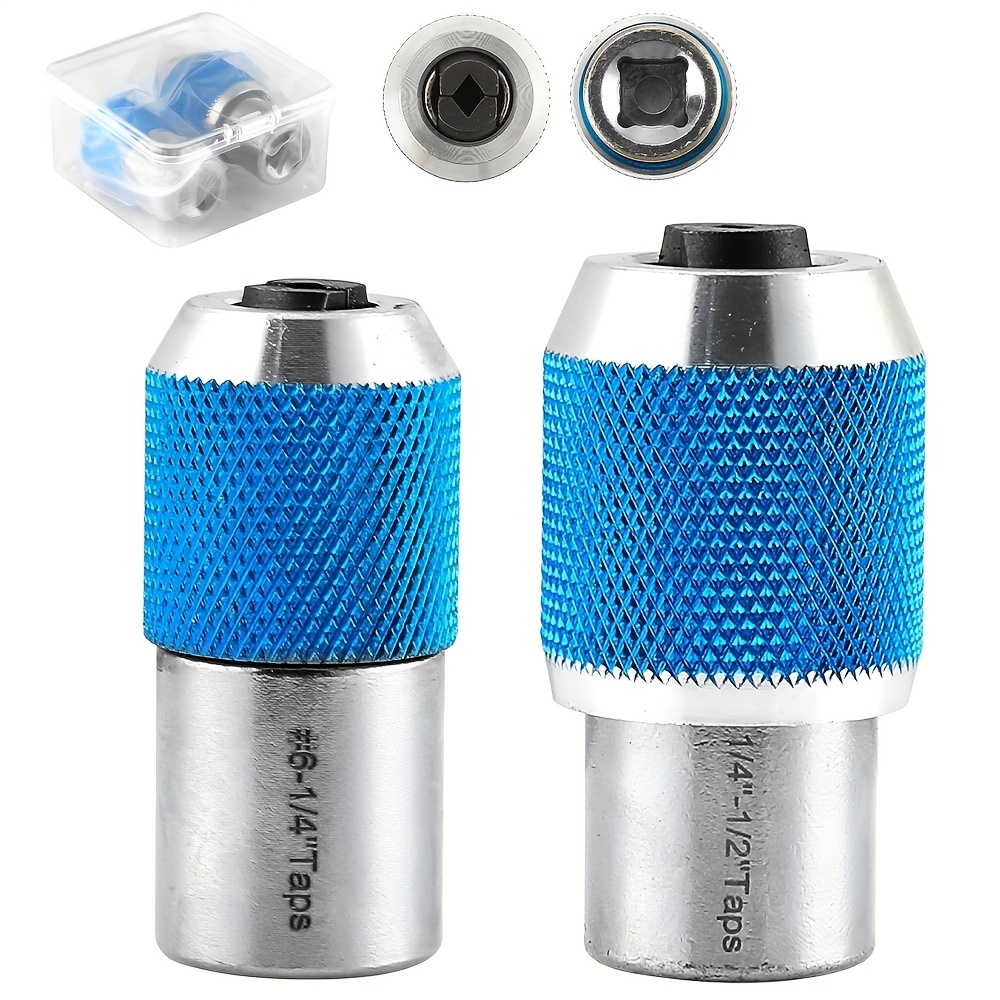 2pcs Adjustable Tap Socket Set With Tap Wrench And M3-m12