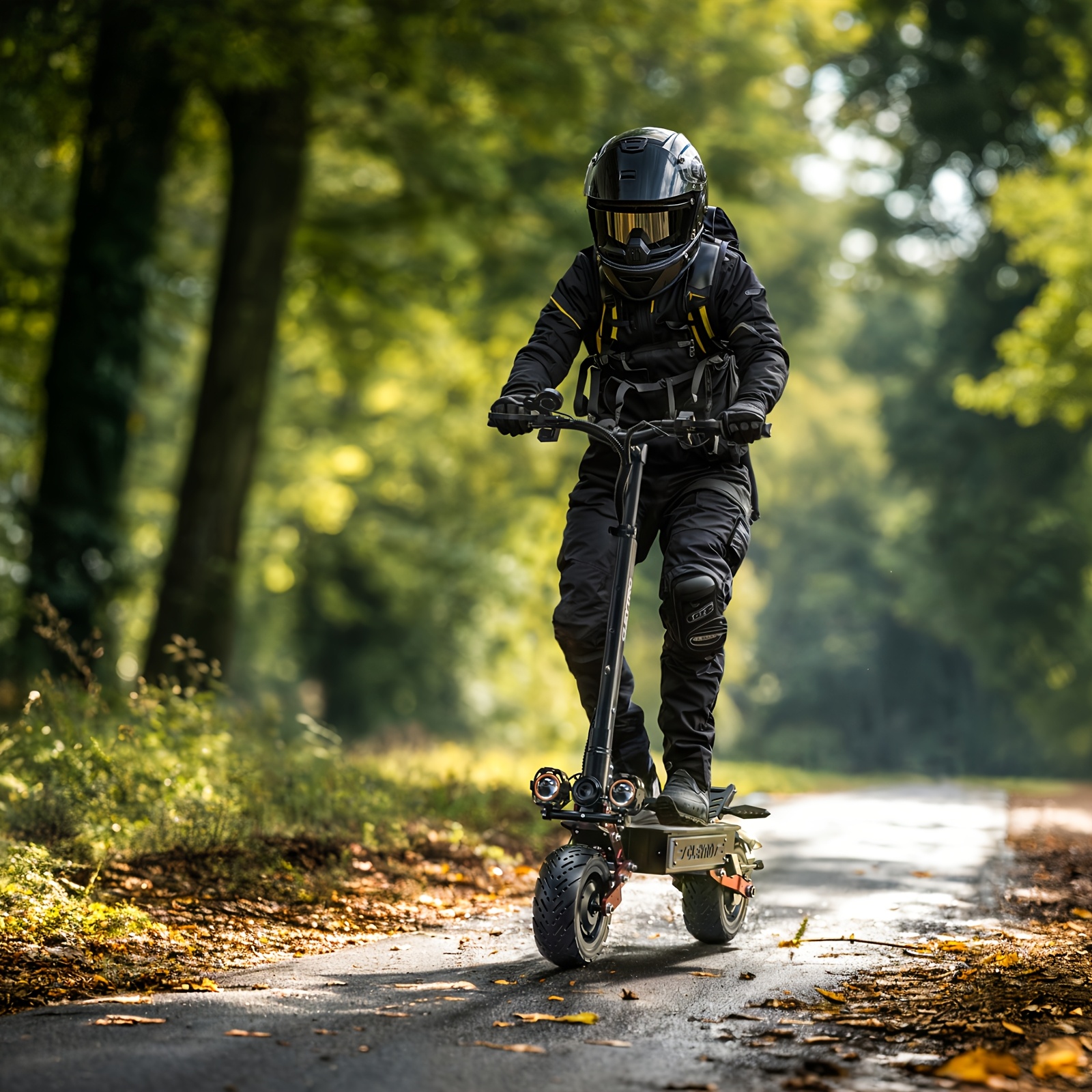 adult electric scooter high frequency brushless motor 60v33ah battery   range of 60 miles full suspension hydraulic disc brakes commuter electric scooter 11 inch road tires with steering damper foldable Product details 0