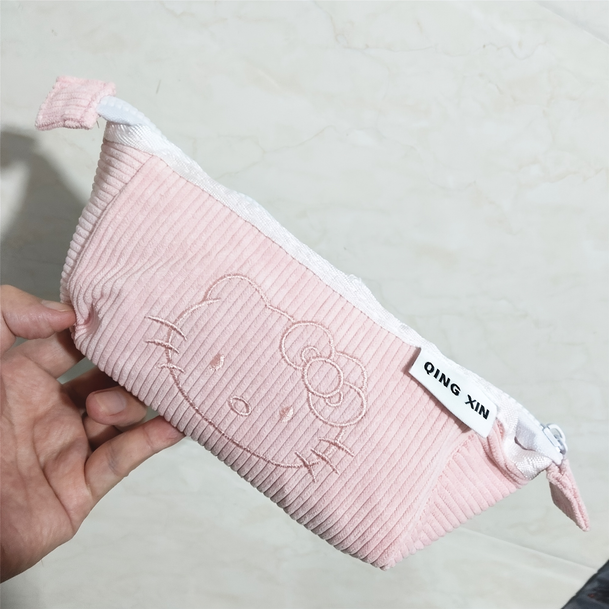 E-shop ., Neue kleine Damenhandtasche, Cordstoff, süßes Cartoon-Druckmuster, Reißverschluss, großes Fassungsvermögen, super strapazierfähig, sehr gut