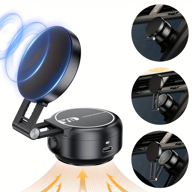 Support Magnétique Téléphone Voiture Rotatif 360° - Aimant Puissant N52 - Compatible IPhone, Samsung, Xiaomi - 13