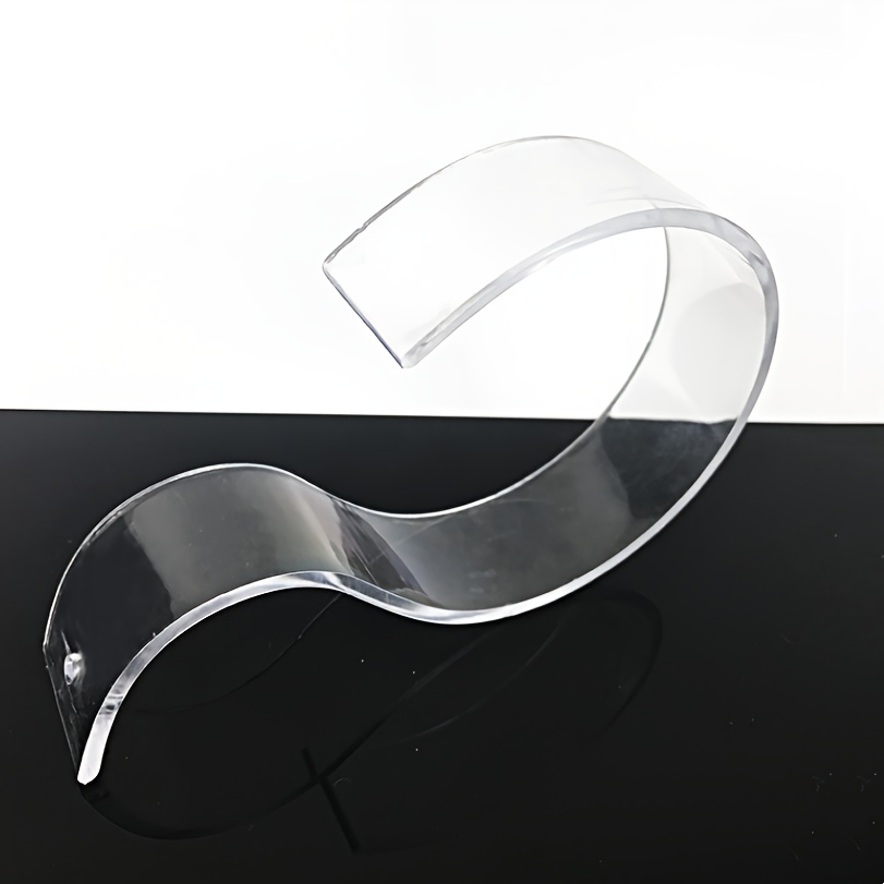 Transparent Belt Women Belt Display Rack Leather Showcase Countertop Exhibition Tool 1pc
