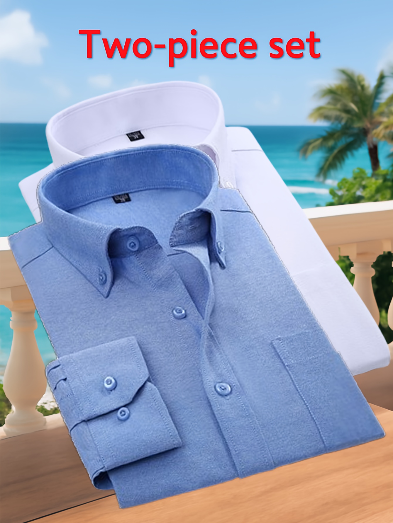 Shirt Detail showing Collar and Placket