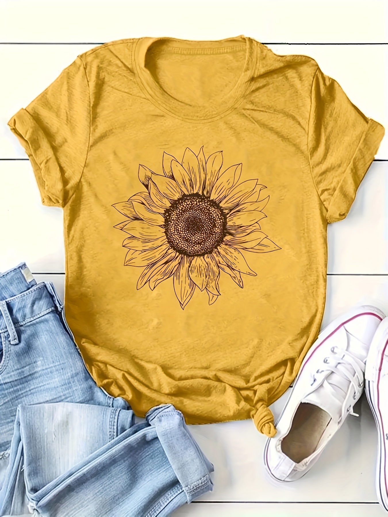 【ULLALA】Tina Short Sleeve Women's Fair Yellow Women's Short Sleeve Sweater Tops 2025 Spring Summer Trendy