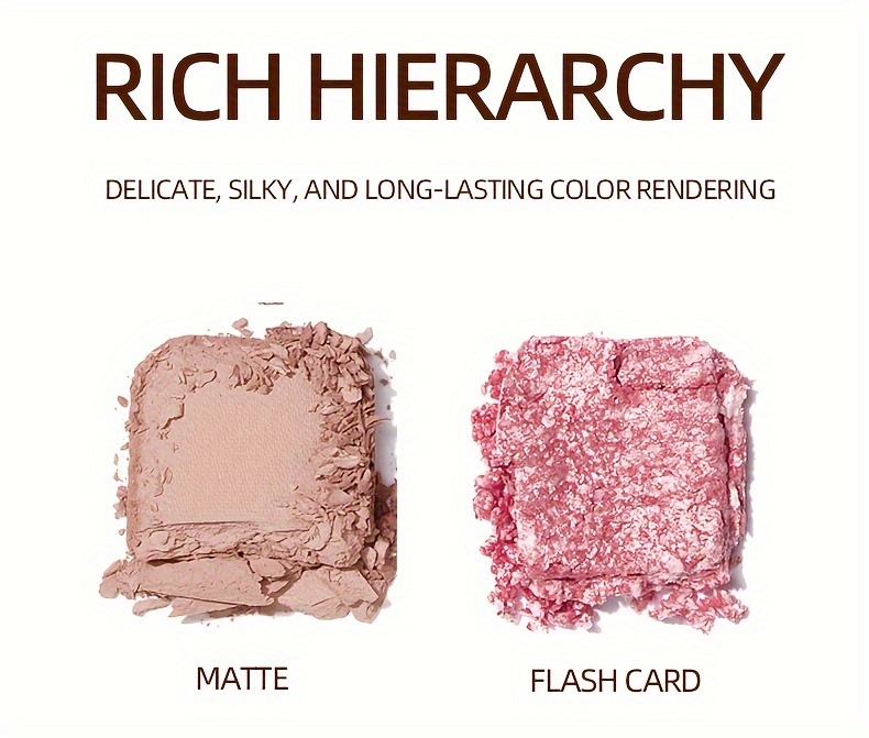 two tone blush palette matte highlighter blusher natural nude makeup waterproof non separating makeup blush details 1