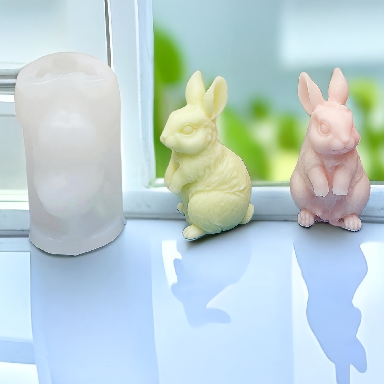 

Standing Rabbit Silicone Mold Easter Rabbit Candle Silicone Mold - 3d Plaster Ornament Mold