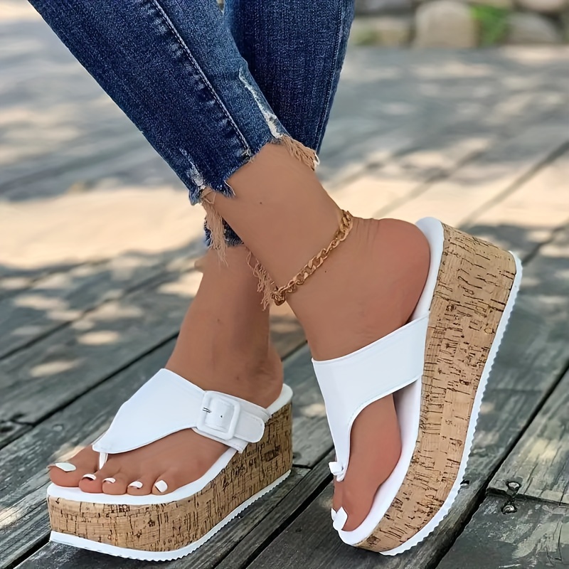 Check out this Women's Clip Toe Platform Sandals, Casual Slip On Summer  Shoes, Comfortable Wedge Heeled Sandals on Temu. Don't miss * great deals.  * * like other women's shoes products.