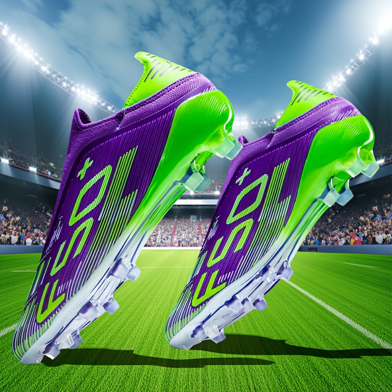 sneakers unisex f50 soccer cleats for adults and youth training model with long studs for     anti slip design lightweight and breathable upper cushioned rebound configuration dynamic wrapping system ideal for daily training