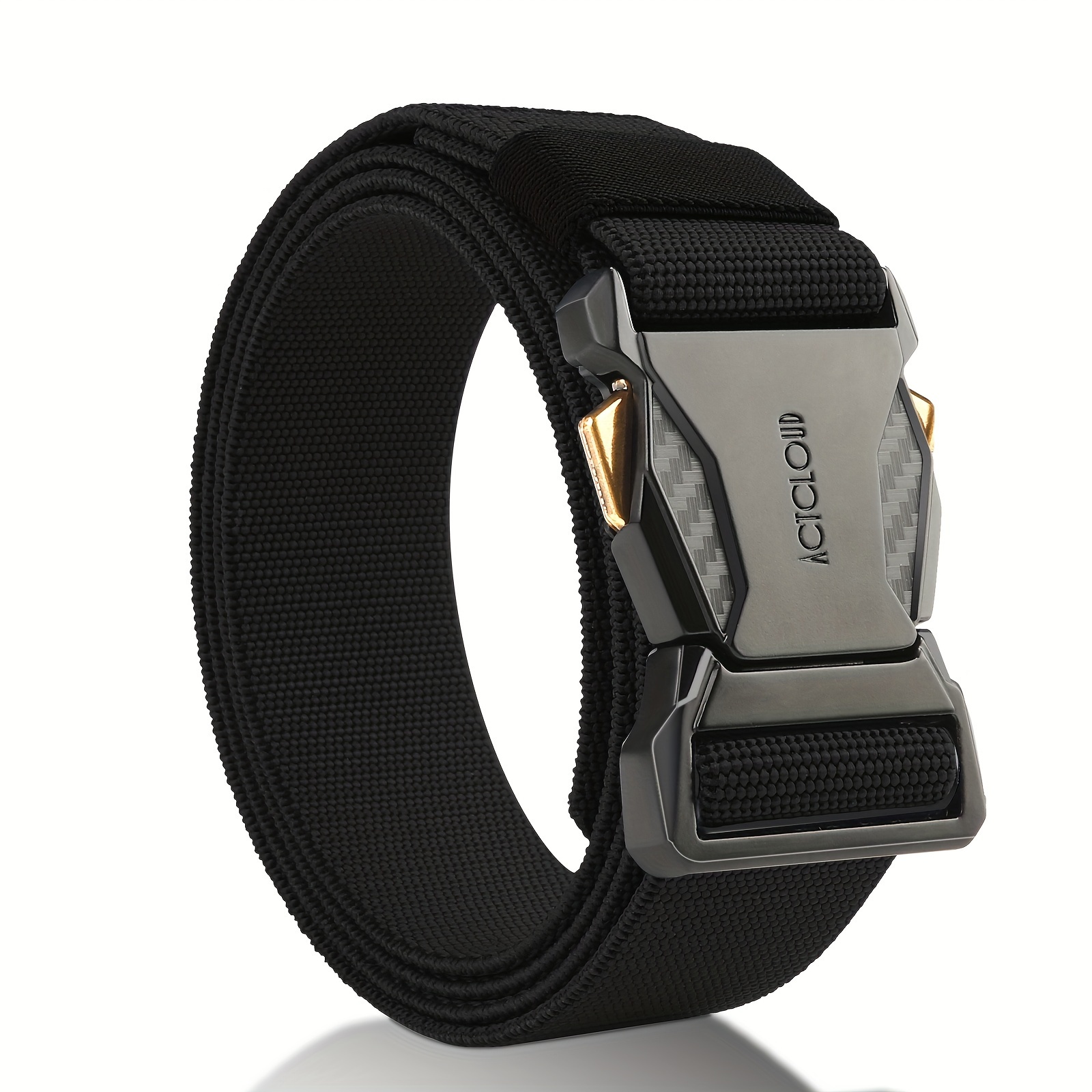 Men's Nylon Belt Release - Stretch Woven Belt For Tactical Work