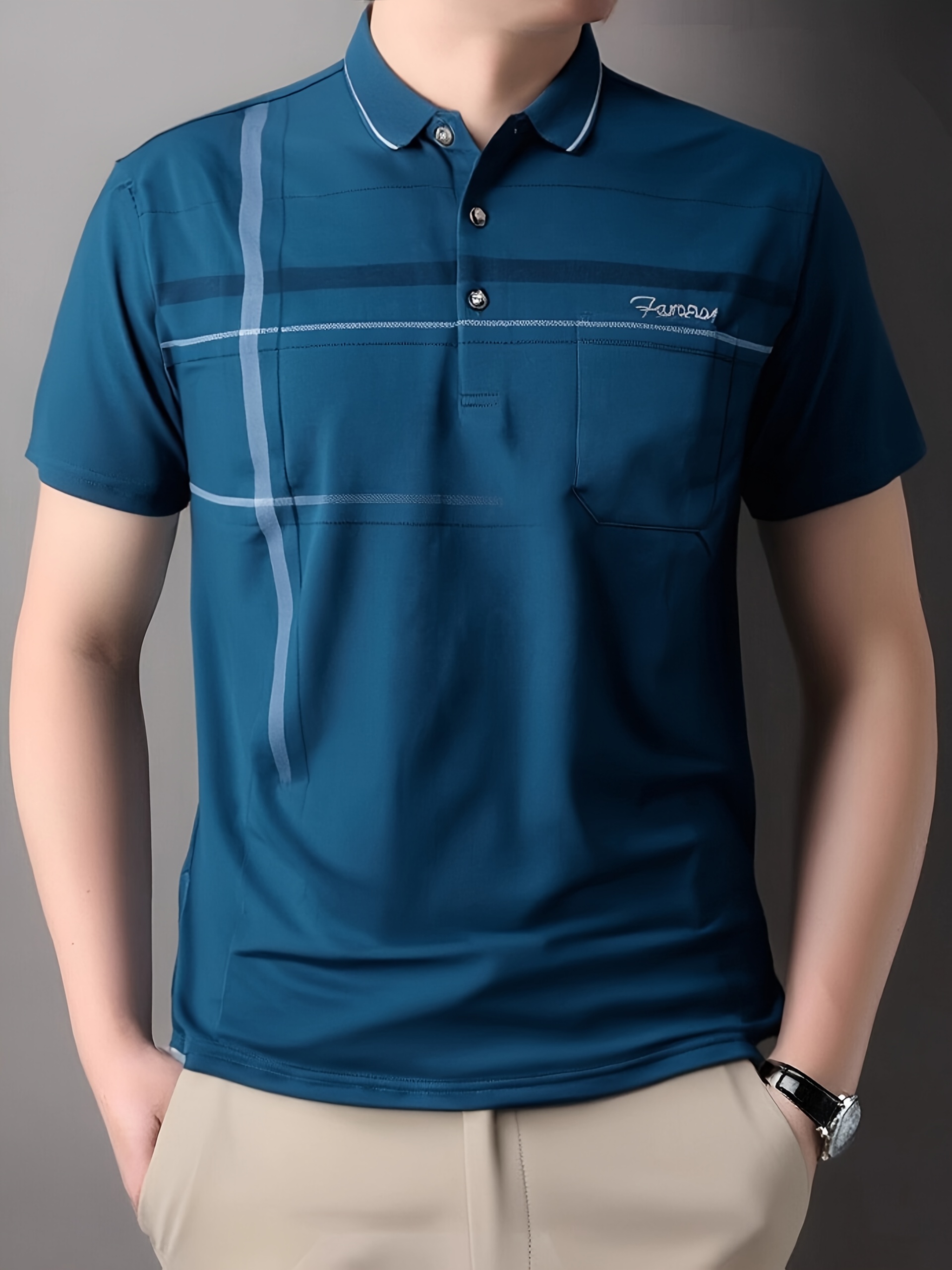 men's summer short sleeve shirt casual print Temu Saudi Arabia