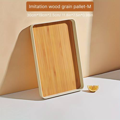 1pc multifunctional rectangular tray breakfast snacks cakes pizza tea coffee and beverages durable pp material home decoration and kitchen organization decoration tray