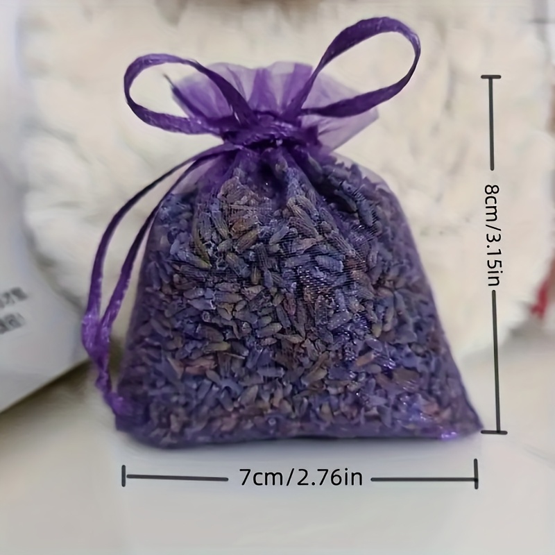 Natural Premium French-Style Lavender Sachet Set, 4pcs, Drawer and Wardrobe Fragrance Bags, Purple. The Best Gift for Girls. A Home Essential. Authentic 5A Grade Lavender Flower Seeds