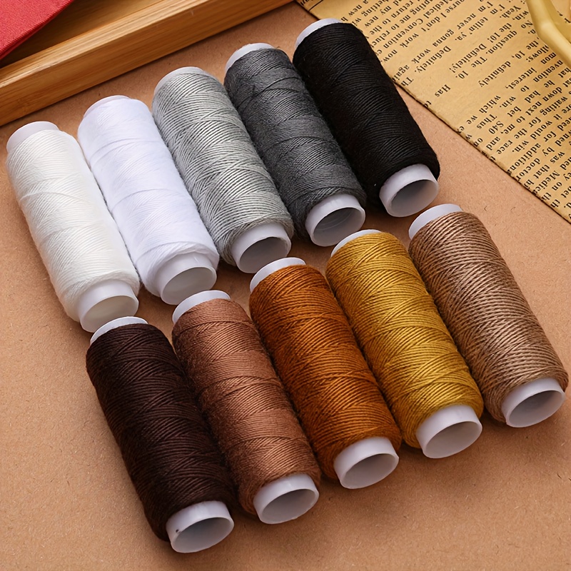 10-color Wax Thread For Sewing, Suitable For Leather Craft, Shoe Repair, Binding, And Leather Sewing
