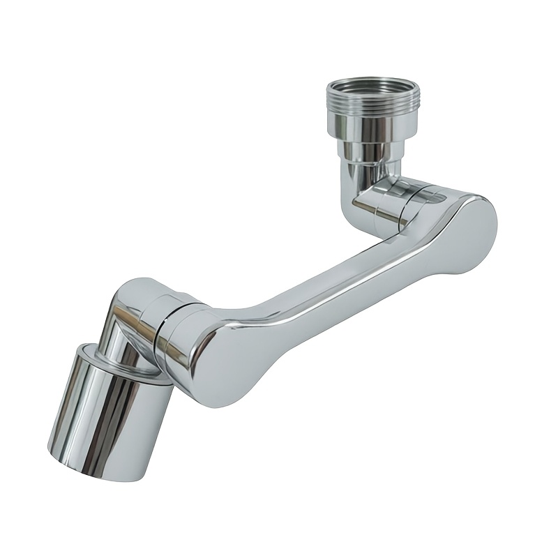 360-degree Rotating Stainless Steel Faucet With A Mechanical Extension Arm To Prevent Splashing