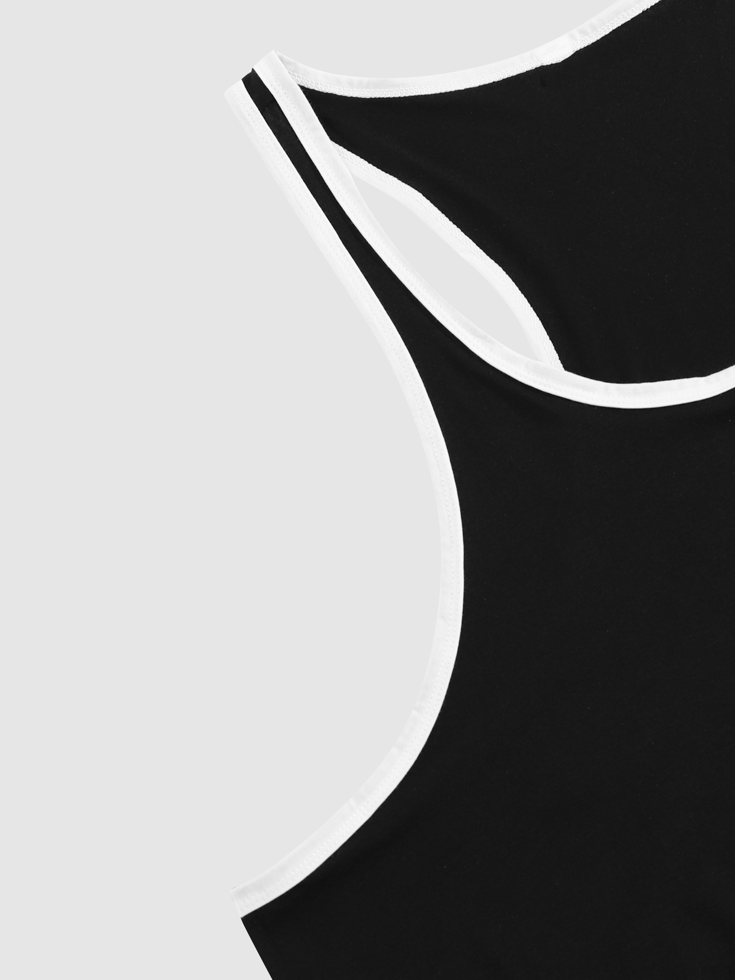 Men's Casual Solid Color Breathable Sports Tank Top - Quick-Dry Polyester Fabric, Stretchy Elastane Blend, Machine Washable, Ideal for Summer Activities and Casual Attire, Summer Tank Tops, PLUS SIZE