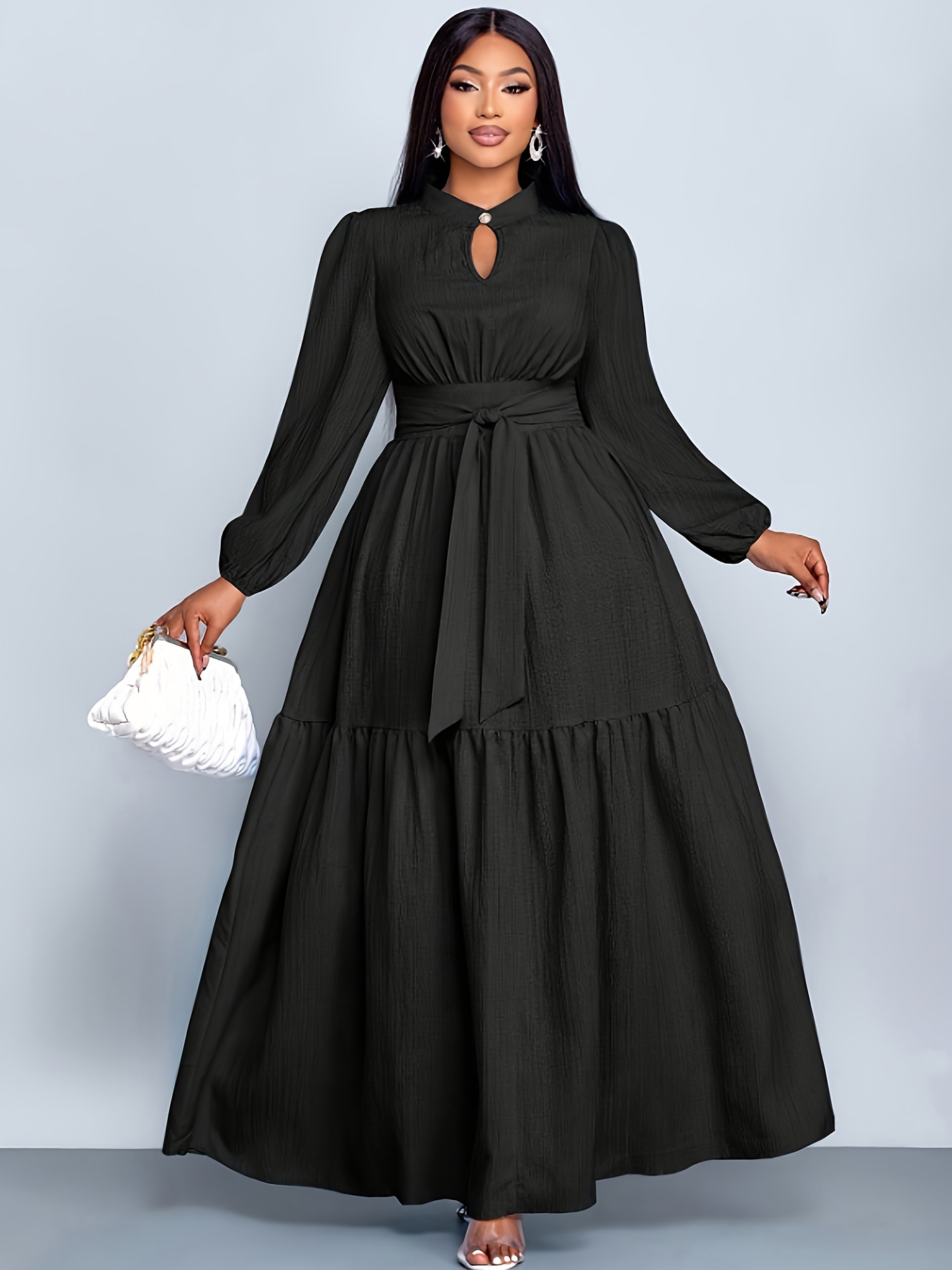 black dress with one shoulder La Lune One Shoulder Cowl Back Maxi Dress | Black | Dresses